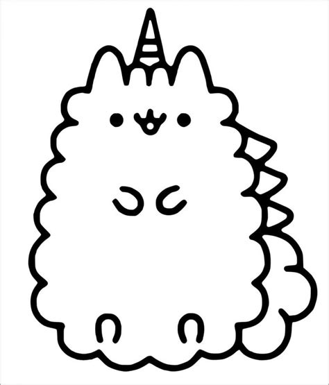 Pusheen Coloring Pages Coloringbay