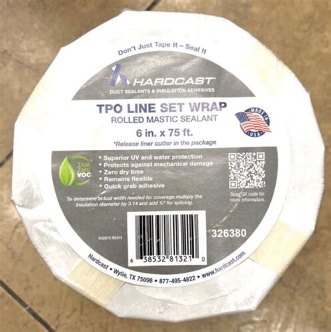 Hardcast Tpo Line Set Wrap 326380 Rolled Mastic Sealant 6 X 75 Ebay