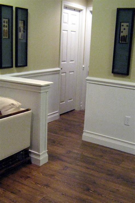 Measure the area between the top of the baseboard and the bottom of the chair rail, as well as the width of the wall. How to Install Beadboard Wainscoting | HGTV