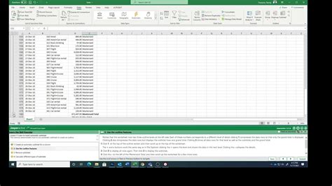 Excel Expert Lesson 6 4 Outling Data Using Automatic Subtotals Youtube
