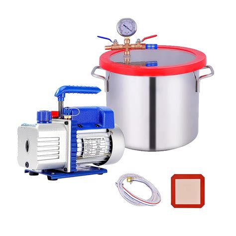 Buy 2 Gallon Vacuum Chamber With Pump Stainless Steel Vacuum Degassing