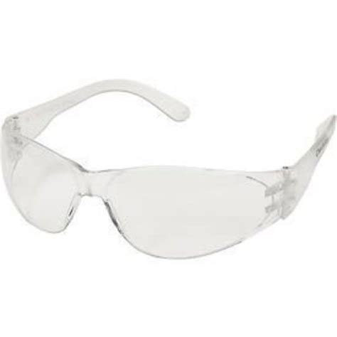 mcr safety mcr safety cl110 crews checklite safety glasses clear lens clear frame anti