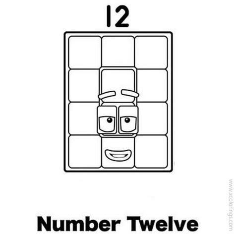 Numberblocks Coloring Pages Photos