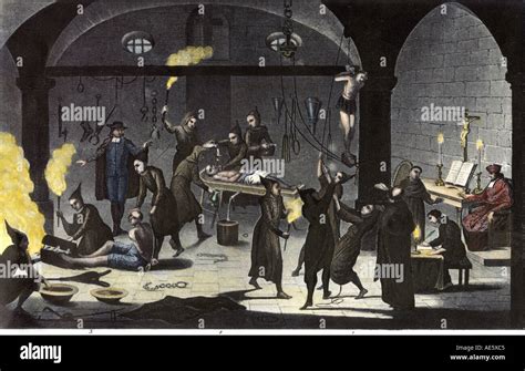 A Variety Of Tortures Used During The Spanish Inquisition Stock Photo