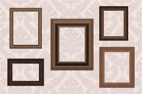 Wooden Photo Frames 381785 Decorations Design Bundles