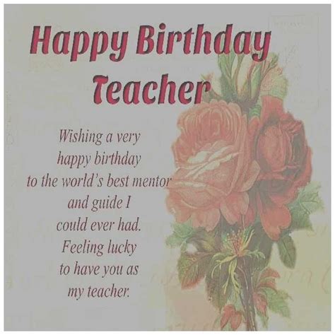 Check spelling or type a new query. Happy Birthday Greeting Cards Images To Teachers | Happy birthday teacher, Wishes for teacher ...