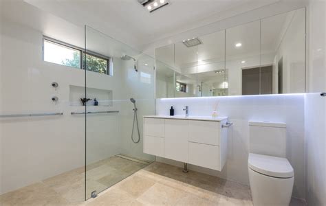 I gave it only 4 stars because the sink isn't centered. Bathroom Renovations Perth | Bathroom Renovators | WA Assett