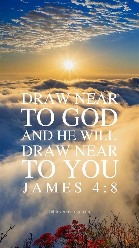 Draw Near To God James 48 Phone Wallpaper Free Bible Verses To Go