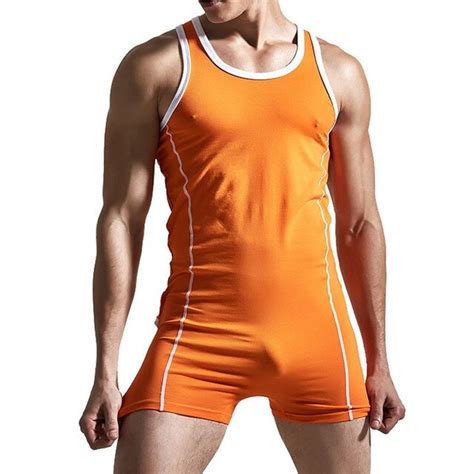 gay mens underwear teddies wrestling tights stretch unitard leotard sexy singlet bodywear