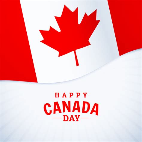 National Holiday Happy Canada Day Greeting Download Free Vector Art