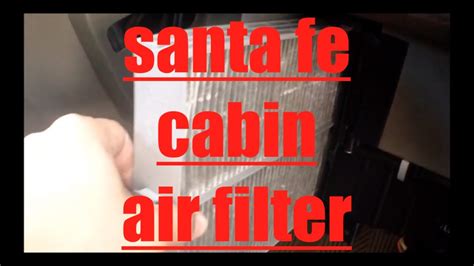 Easy Replacement Cabin Air Filter Hyundai Santa Fe Fix It Angel Youtube
