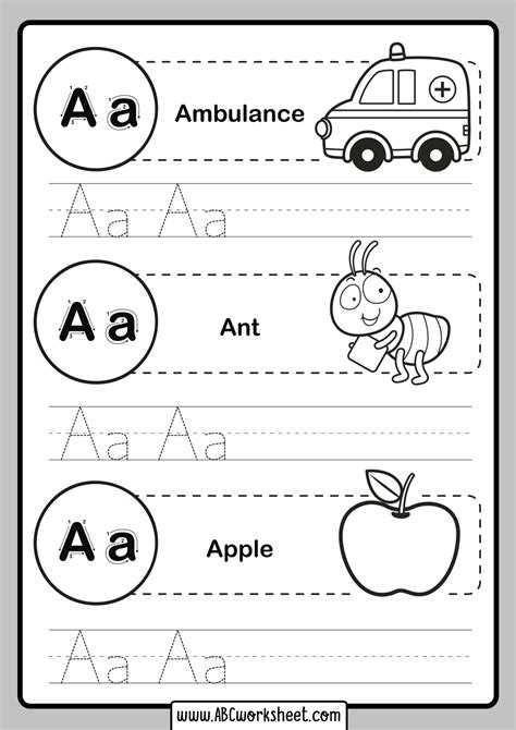Coloring Kindergarten Worksheets Abc Preschool Tracing Letters