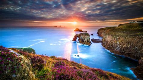 Sunrise 3840×2160 Lands End Cornwall England Hd 4k 8k