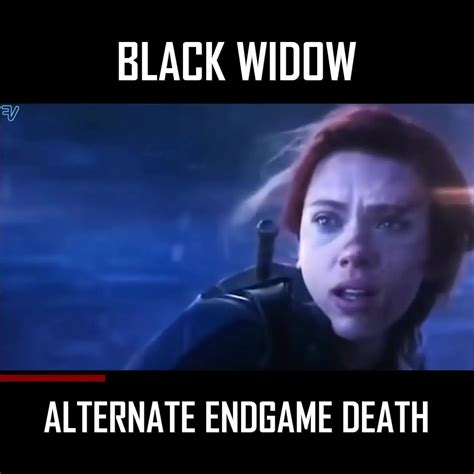 Black Widow Alternate Death Avengers Endgame Deleted Alternate