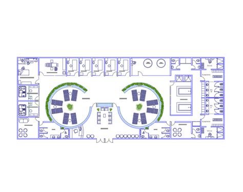 Multi Specialty Health Center Layout Plan Cad Drawing Details Dwg File