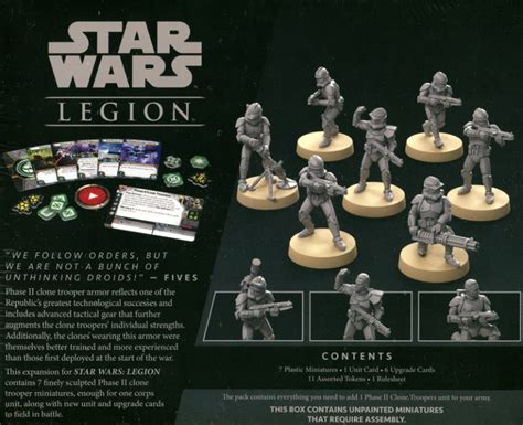 Phase Ii Clone Troopers Star Wars Legion Unit Expansion Simtasia