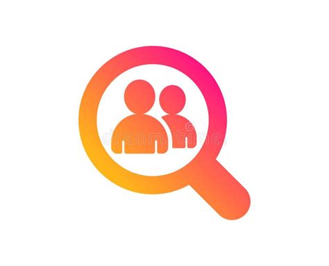 Business Recruitment Icon Search Employees Vector Stock Vector Illustration Of Search