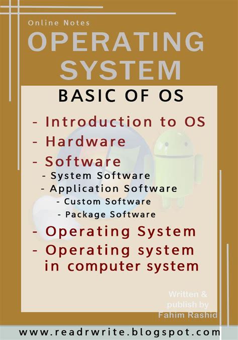 Basic Computer Component Hardware Software Operating System Etc