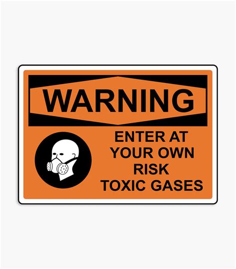 Toxic Gas Warning Signs Alumetal