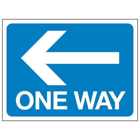 One Way Arrow Pointing Left Linden Signs And Print