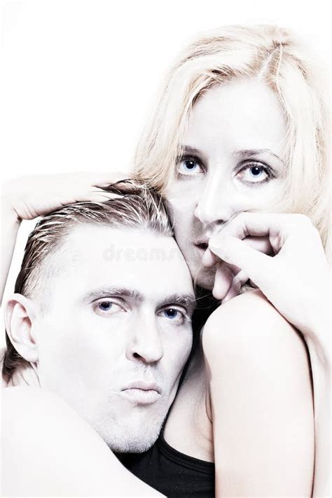 Young Couple In Love With The Brilliant Makeup Stock Image Image Of