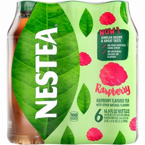 Nestea Raspberry Flavored Iced Tea 6 Bottles 169 Fl Oz Smiths