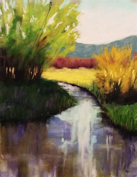 A Tranquil Day By Jackie Fischer 9x12 Soft Pastels Chalk Pastels