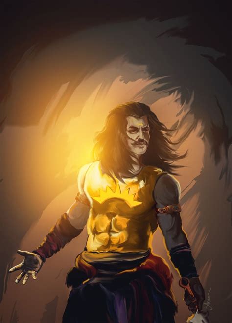 Karna Mahabharata Characters Digital Painting Adobe Photoshop