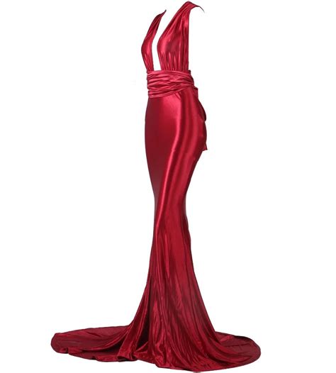 Fajarv Red Skin Tight Prom Dresses