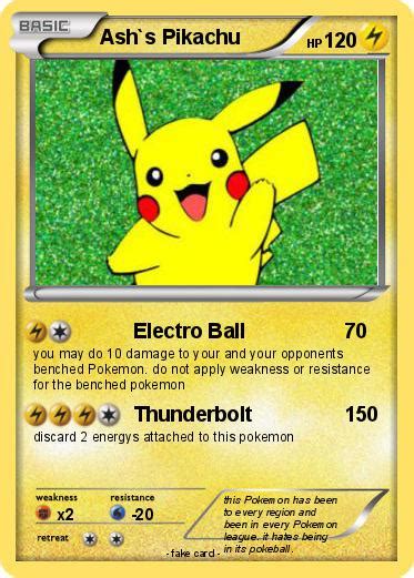 Pokémon Ash S Pikachu 650 650 Electro Ball My Pokemon Card