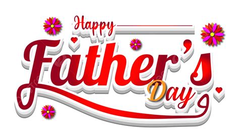 happy fathers day with hearts of love celebration vector happy father s day happy father s day