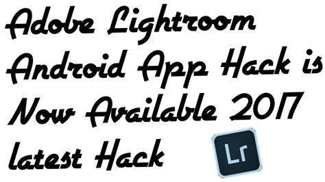 Full raw hdr capture mode is currently supported on devices that contain advanced processing and. How to Hack Lightroom Android With Apk - YouTube