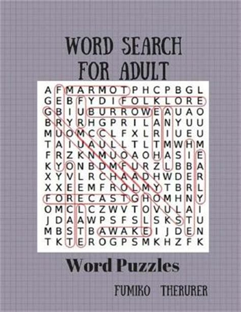 Word Search For Adult 50 Word Puzzles Book Word Search