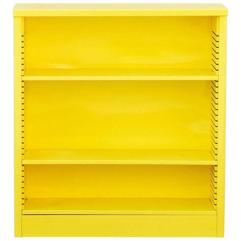 Steelcase Bookcase 1960s Yellow Refinished To Order American Mid