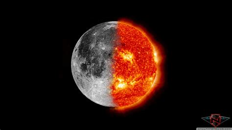 Sun And Moon Desktop Wallpaper
