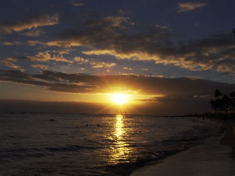 Sunset On Waikiki Beach Oahu Hawaii With Images Waikiki Beach My Xxx Hot Girl