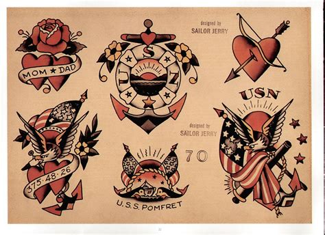 Sailor Jerry Tattoo Flash Volume 2 Vk Traditional Ink Traditional
