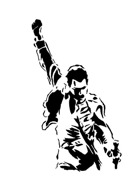 Maybe you would like to learn more about one of these? Freddie Mercury Stencil by WESLEYCANDRAWN on DeviantArt