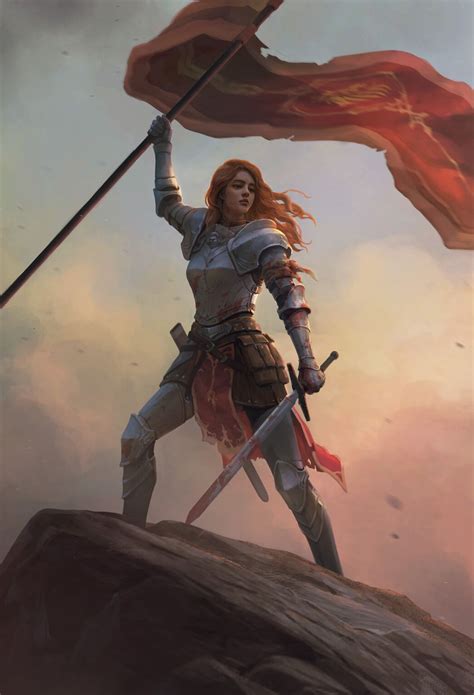 Female Knight Fantasy Art Sanghyun Kam Fantasy Female Warrior