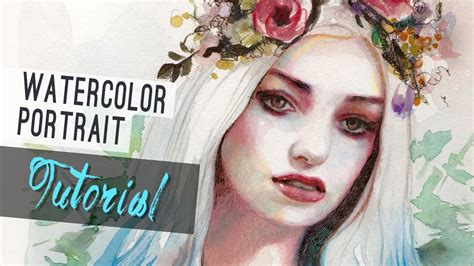 Watercolor Tutorial How To Paint A Portrait Youtube