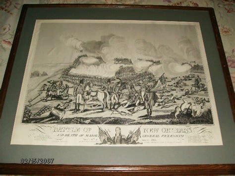 Battle Of New Orleans Death General Pakenham 1860 Print 154898612