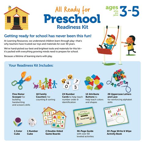 Buy Learning Resources All Ready For Preschool Readiness Kit 60