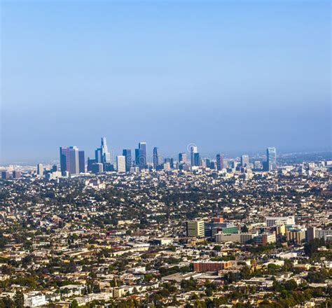 149 Downtown Los Angeles Under Blue Sky Stock Photos Free And Royalty