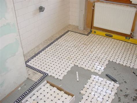 This is a time lapse of a 12x 24 rectified modular large. basketweave with black dot floor - Google Search | Basket weave tile, Basketweave tile floor ...