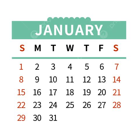 2023 New Year January Calendar Blue Green Calendar January Calendar