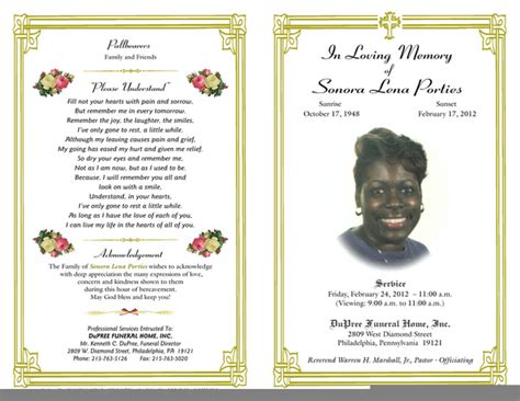 Free Funeral Program Clipart Free Images At Vector Clip