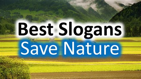 Best Slogans Save Nature Youtube