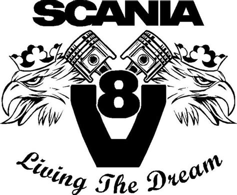 Scania Living The Dream V8 Svempra Griffin R G Series Sticker Etsy
