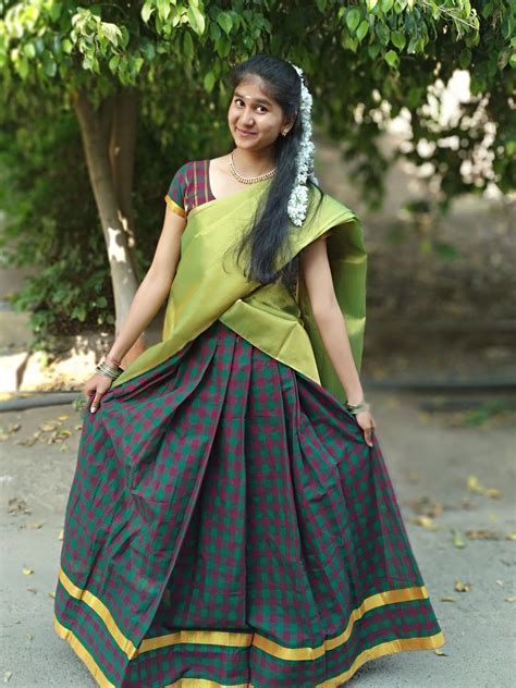 south indian half saree traditional dresses half saree saree