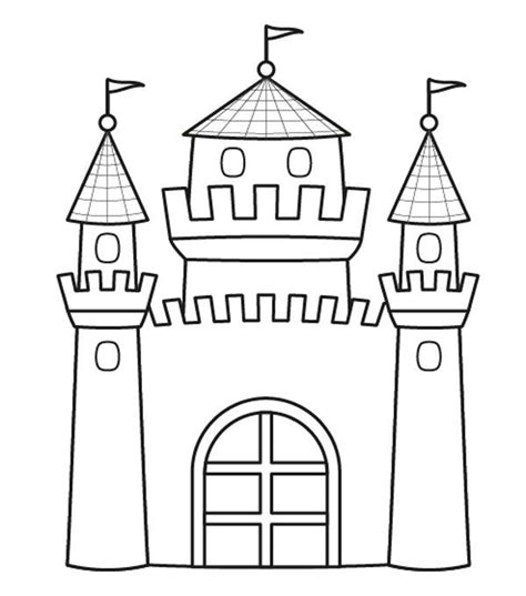 Ritterburg zum ausmalen kostenlos ausdrucken. dibujo castillo infantil - Buscar con Google | Rajz ...